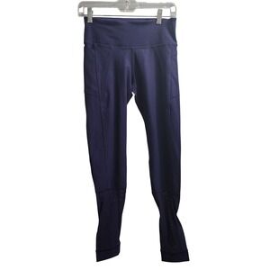 MPG Sport Navy Blue Lace Up Athletic Leggings Women's XS